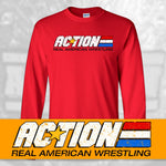 ACTION Wrestling "Real American Wrestling" Long Sleeve T-Shirt