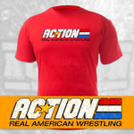 ACTION Wrestling "Real American Wrestling" Premium T-Shirt