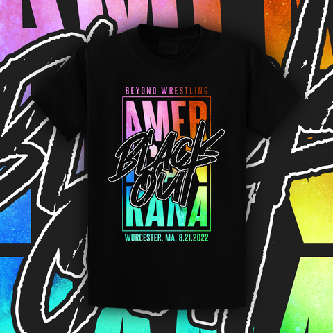 Beyond Wrestling "Americanrana '22: Blackout" Premium T-Shirt