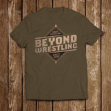 Beyond Wrestling "Craft Wrestling" Wooden Logo Premium T-Shirt