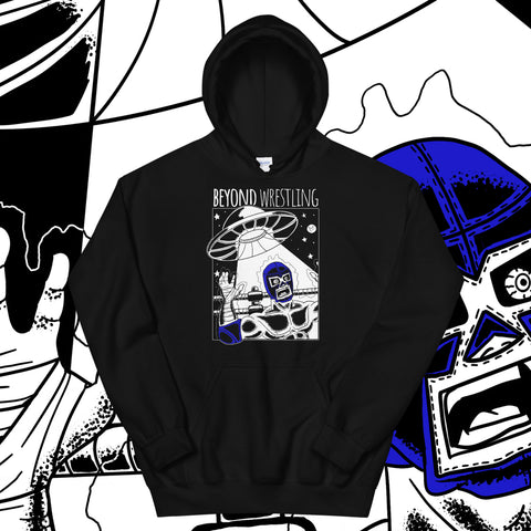 Beyond Wrestling "Abducted" Black Pullover Hoodie designed by Bam Sullivan